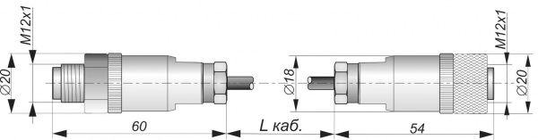 Соединитель кабельный C-PC12-11423-10/PC12-21423