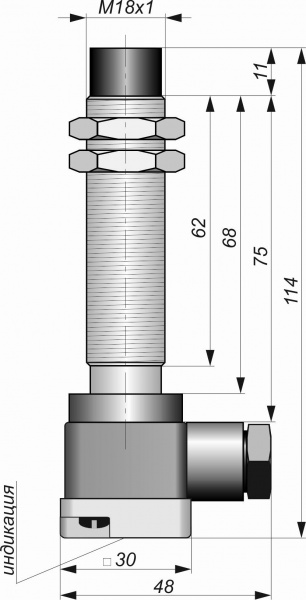 Датчик бесконтактный индуктивный ИДА11-I/U-PNP-K (Л63, НКУ)